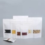 White Kraft Stand Up Pouches