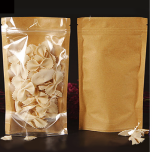 One Side Kraft Standup Pouch with Zipper 14cmx20cm