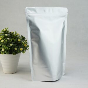 Pure Aluminum Zipper Standing Pouch 18cmx26cm