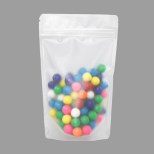 Transparent Matt standup Pouch with zipper 14cmx20cm